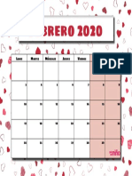 GUIADELNINO Calendario Febrero 2020