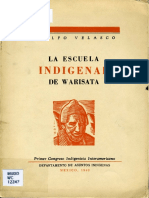Adolfo Velasco - La Escuela Indigenal de Warisata (1940)