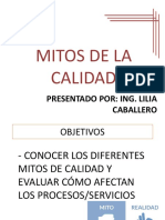 Mitos de La Calidad