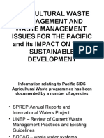 Agricultural Waste Management and Waste Management Issues For The Pacific and Its Impact On Their Sustainable Development