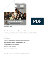 Documento Final Do Sinodo para A Amazonia