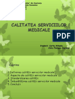 Calitatea Serviciilor Medicale