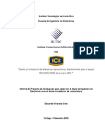 Diseño Formulacion Manual Operaciones SDH SMS-2500A PDF