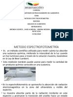 Metodo Espectrofotometría