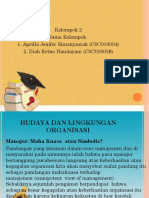 Manajemen Budaya dan Lingkungan Organisasi