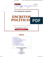 Aquino, Tomás de - Escritos Políticos PDF