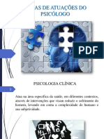 Áreas de Atuação do Psicólogo Clinica e EducacionalPDF