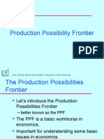 Production Possibility Frontier: Prof. John M. Abowd and Jennifer P. Wissink, Cornell University 1