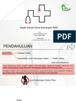 Aspek Hukum Surat Keterangan Sakit