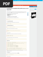 Install Apache - Mariadb - PHP (Lamp) Stack On Arch Linux 2016 - Ostechnix