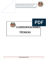 Especificaciones Tecnicas Fortalecimiento