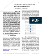 Reusable Verification Environment For Verification of Ethernet PDF