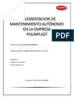 Implementacion de Mtto Autonomo en La Empresa de Plasticos POLINPLAST - 1