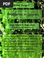 Problems On Screws PDF