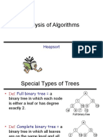 Analysis of Algorithms: Heapsort