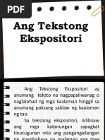 Tekstong Ekspositori