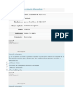 Evaluación aprendizaje