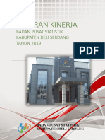 Laporan Kinerja BPS Kab. Deli Serdang 2019 PDF