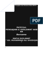 Contoh Proposal Pengajian Dan Sholawat Akbar MAFIA SHOLAWAT