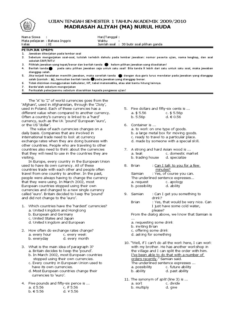 Contoh Soal Invitation Bahasa Inggris Kelas 9