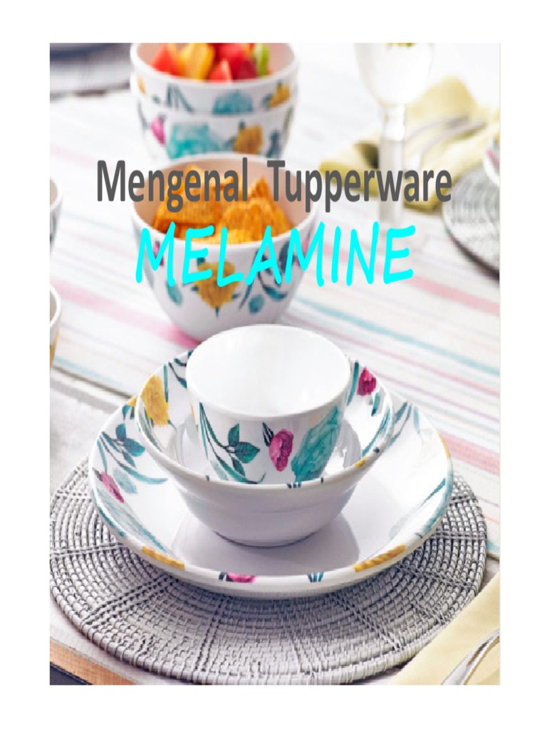 Tupperware Melamine: Aman dan Elegan | PDF