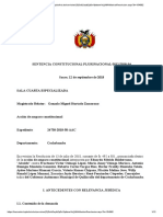 Sentencia Constitucional sobre suspensión de Alcalde