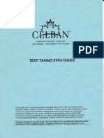 Celban Test Taking Strategies