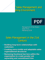 Overview of Sales Management and The Selling Environment