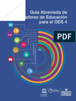 Guía Abreviada de Indicadores de Educación para El ODS 4