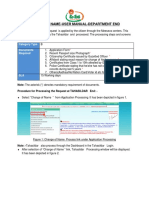 MEESEVA User Manual for DEPT-Change of Name Certificate