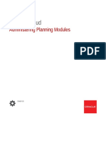 Administering Planning Modules