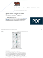 Nama-Nama Komponen Pada Handphone Dan Fungsinya