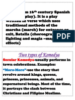 Types of Traditional Filipino Stage Plays - Komedya, Sarzuela & Bodabil