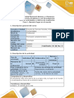 Guía de actividades y rúbrica de evaluación - Fase 1 - Nuestro lugar en el mundo (1).docx