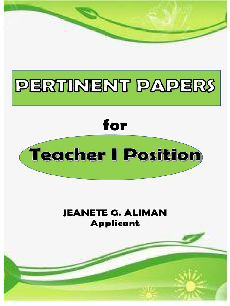 Pertinent Papers | PDF