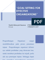 Goals Setting For Effective Org