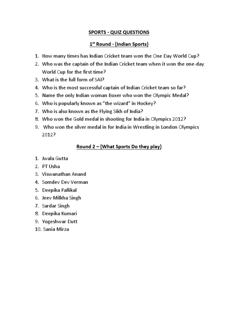 Tie Breaker-Quiz PDF