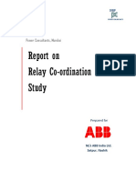 Report On Relay Co-Ordination Study Prep PDF