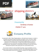 Thakur Shipping Agency: Presented by