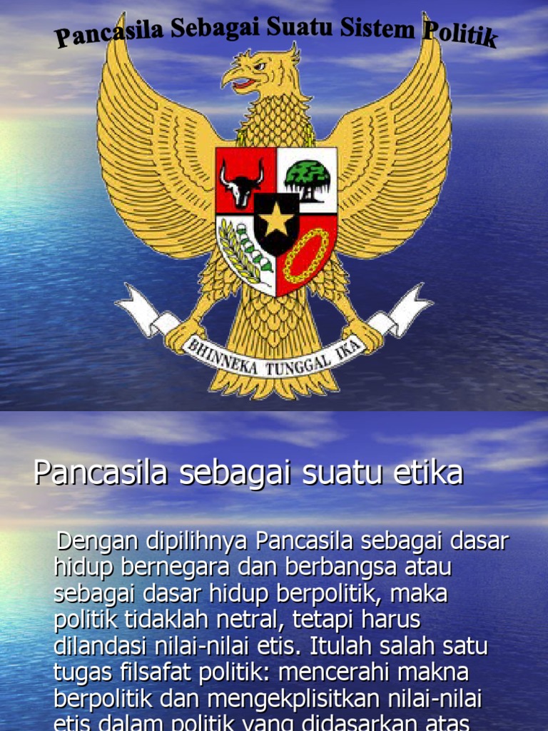 Pancasila Sebagai Suatu Sistem Politik