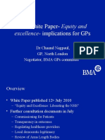 The White Paper-Equity And: Excellence - Implications For Gps