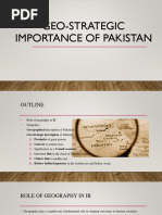 Geo-Strategic Importance of Pakistan