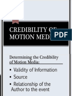 Credibility of Motion Media