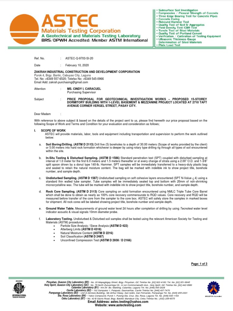 ASTECQ9703SI20 (Zakrah Industrial Construction & Dev't Corp