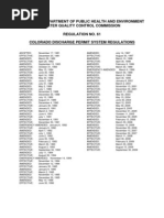 CDPHE Reg. 61 - Discharge Permit System