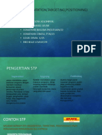 STP (Segmentation, Targeting, Positioning)