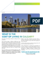 VCC Cost of Living Fact Sheet August 2009