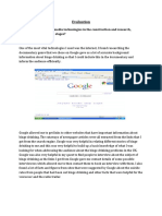 Evaluation: 4. How Did You Use New Media Technologies in The Construction and Research, Planning and Evaluation Stages?