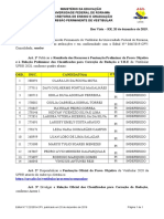 Edital N 122-19 Resultado Dos Recursos e Pontuao Oficial - Vestibular 2020