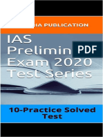 IAS Preliminary Exam 2020 Test Series